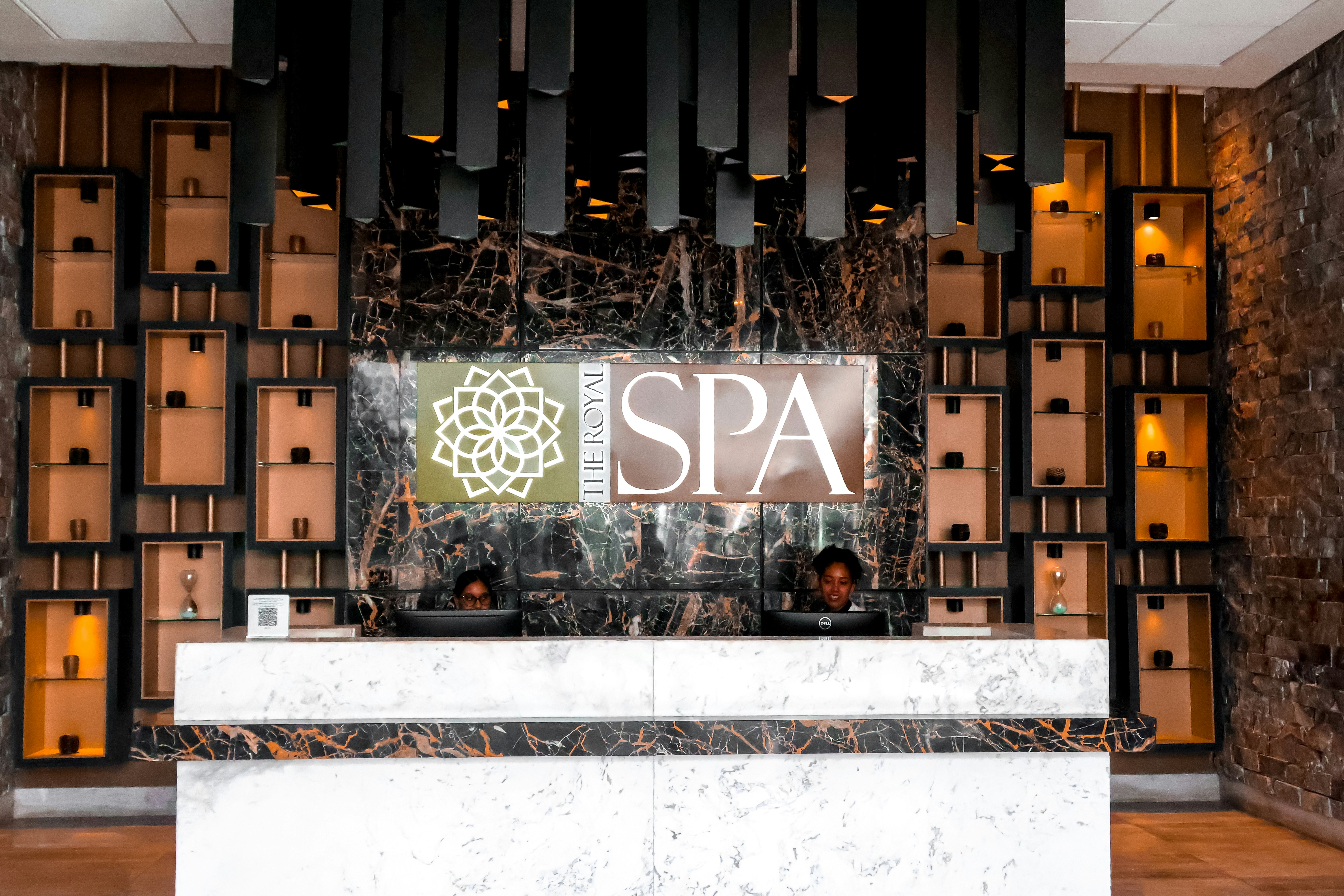 Modern spa reception showcasing exclusive spa benefits
